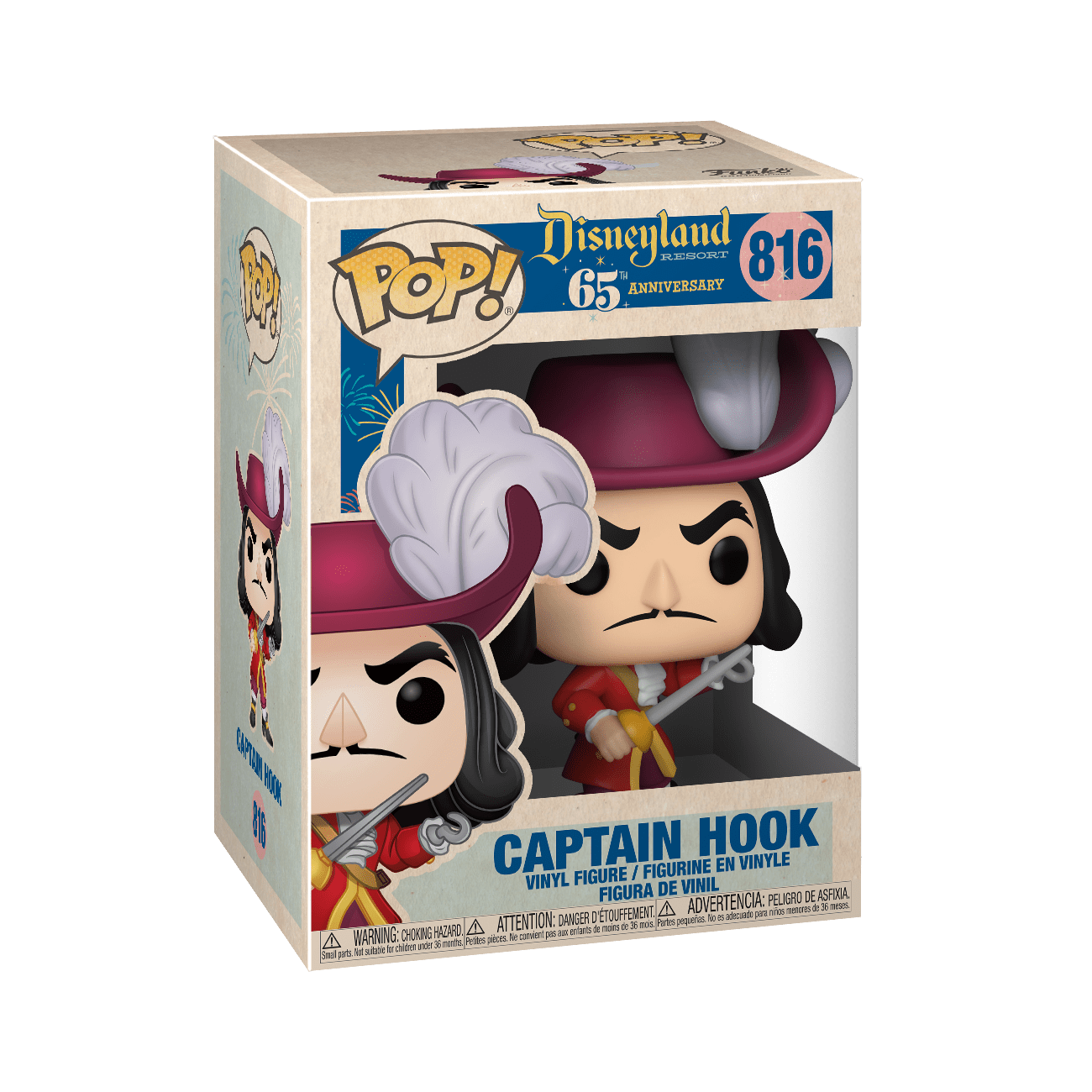 Funko Pop Disneyland 65th Anniversary Captain Hook #816 