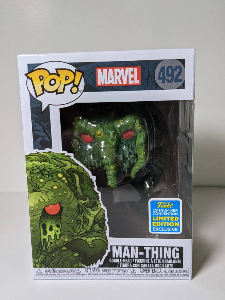 In Hand Man-Thing Funko Pop Vinyl Marvel SDCC 2019 Summer Convention Exclusive 