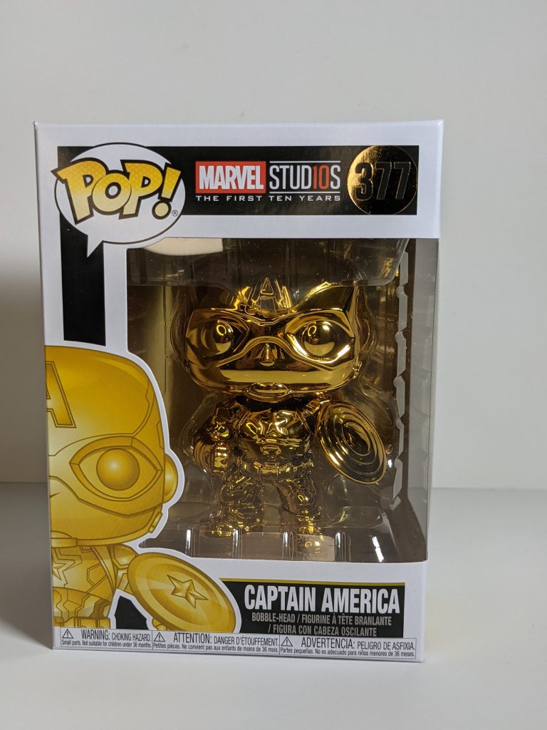 Buy Pop! Captain America with Pin at Funko.